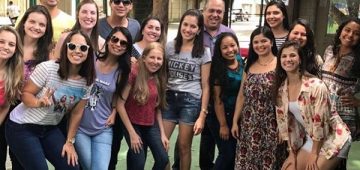 Alunos da especialização da FAACZ em momento de descontração.