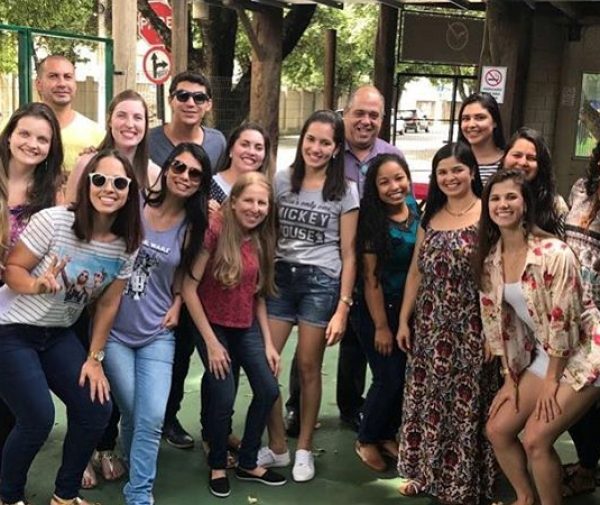 Alunos da especialização da FAACZ em momento de descontração.