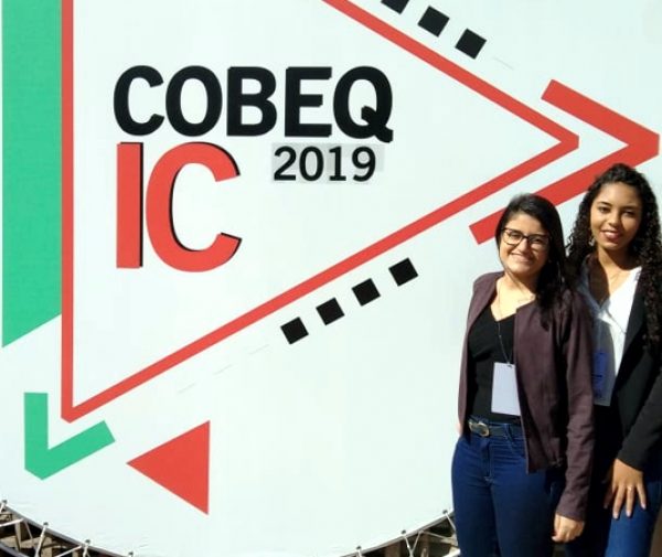 Lenice Campos e Bárbara Peroni no COBEQ-IC 2019. Foto: Divulgação