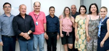 Representantes da FSJB e FAACZ com avaliadores do MEC. Foto: Ariel Cerri
